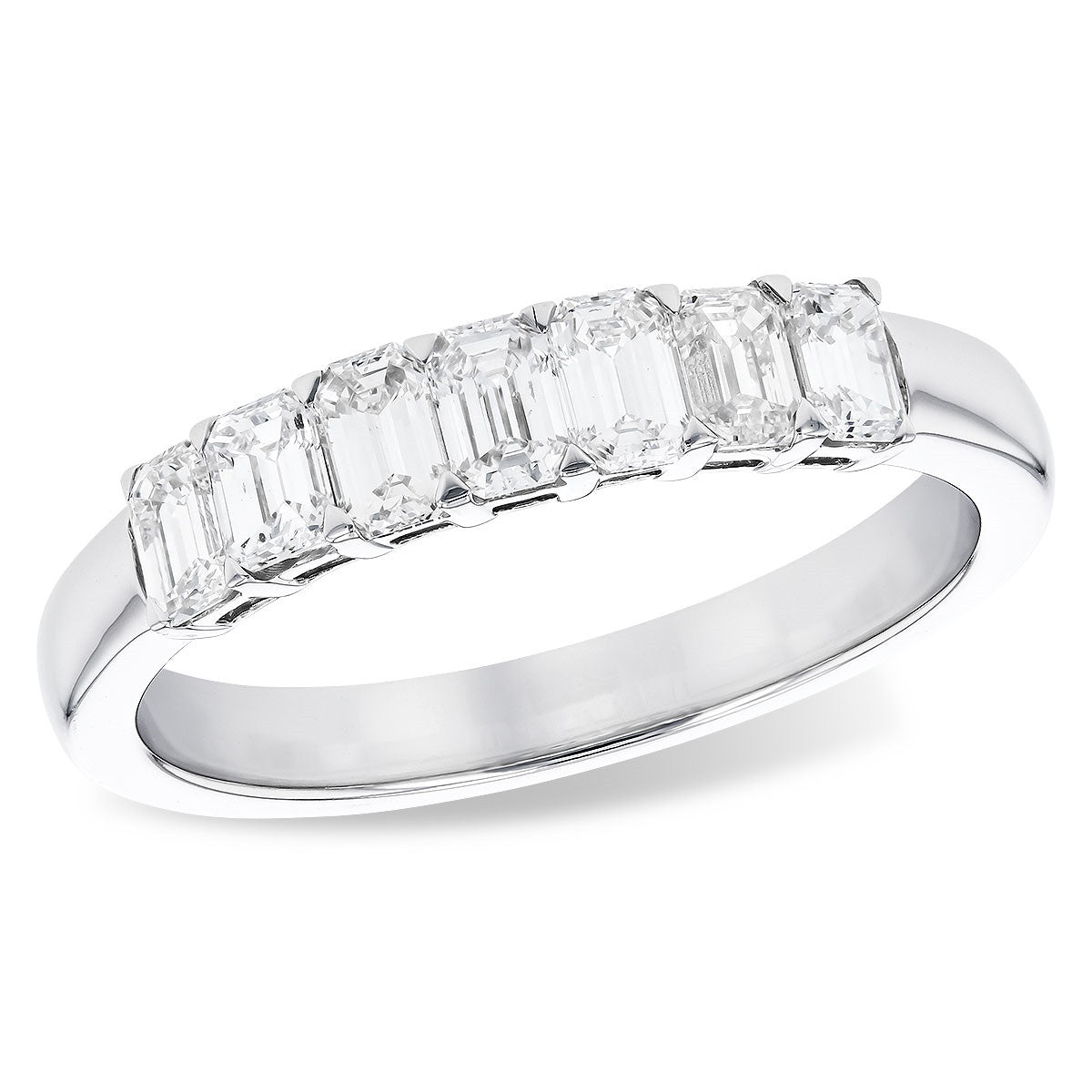 1.0cttw Statement Anniversary Ring in 14 Karat White Gold