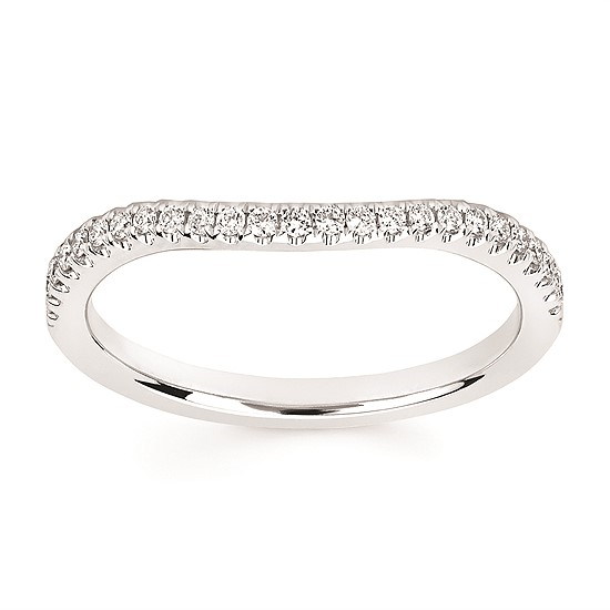 1-1/5cttw Nature Inspired Floral Wedding Set in 14 Karat White Gold