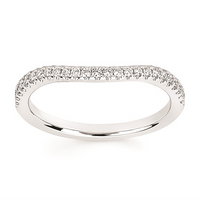 1-1/5cttw Nature Inspired Floral Wedding Set in 14 Karat White Gold