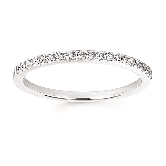 7/8cttw Modern Chevron Wedding Set in 14 Karat Yellow and White Gold