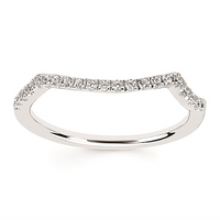 1-1/2 cttw Love Bypass Wedding Set in 14 Karat White and Rose Gold