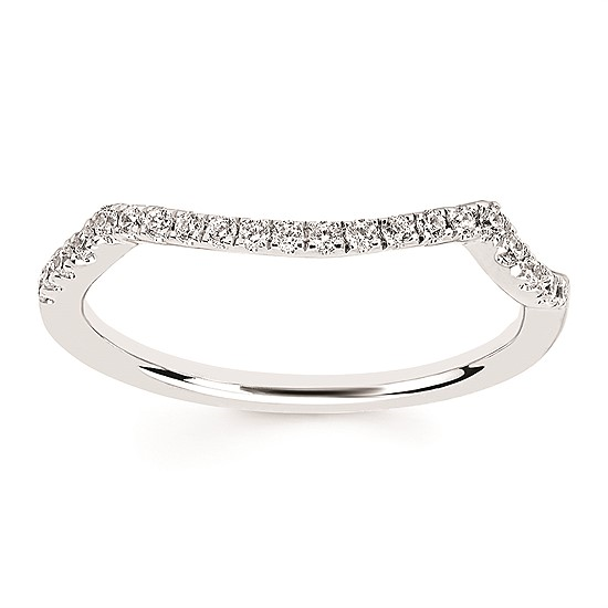 1-1/2 cttw Love Bypass Wedding Set in 14 Karat White and Rose Gold