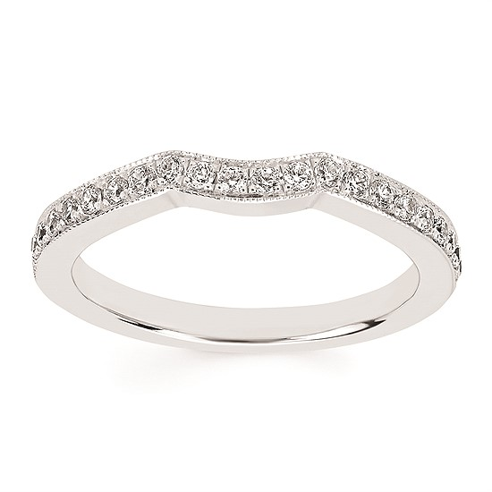 2-3/4 cttw Vintage Inspired Accented Wedding Set in 14 Karat White Gold