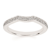 2-3/4 cttw Vintage Inspired Accented Wedding Set in 14 Karat White Gold