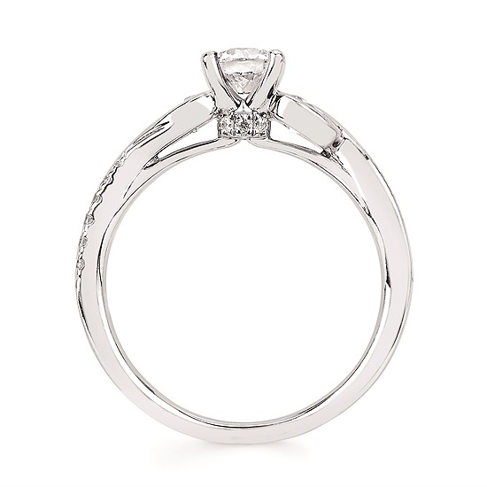 1.0cttw Classic Woven Wedding Set in 14 Karat White Gold