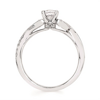 1.0cttw Classic Woven Wedding Set in 14 Karat White Gold