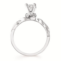 1-1/5cttw Classic Woven Wedding Set in 14 Karat White Gold