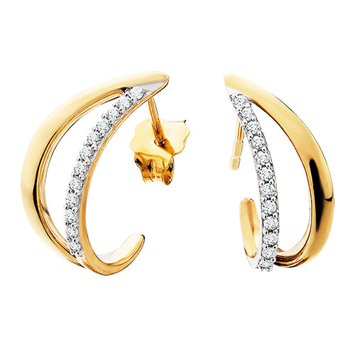 Split J-Hoop Earrings