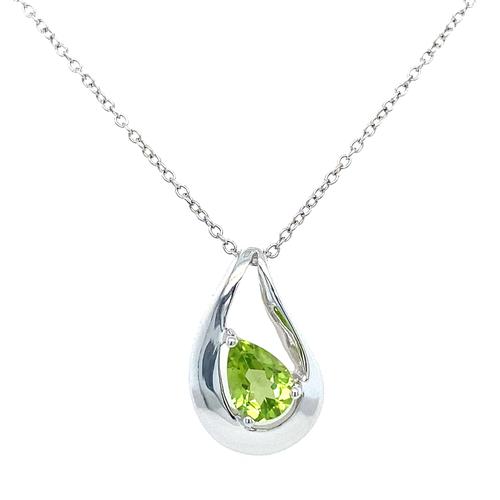 Peridot Hidden Bail Pendant