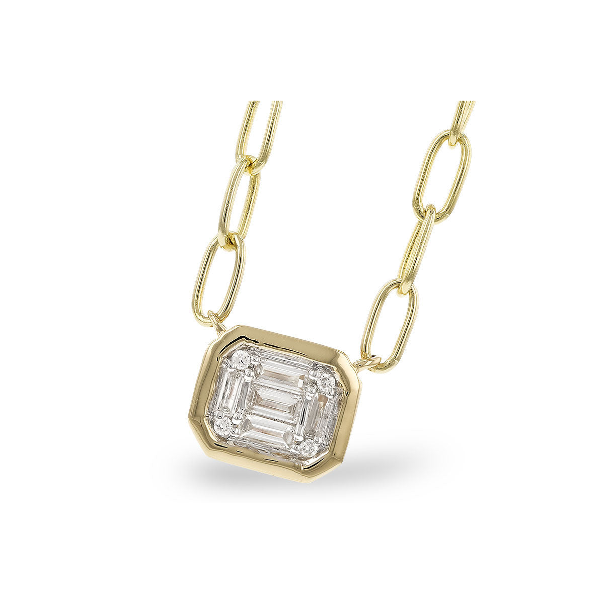 Diamonds Cluster Necklace