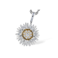 1/10 Cttw. Flower Pendant