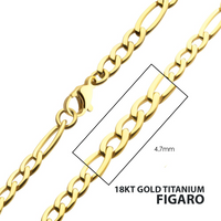 Titanium Figaro 4.7mm 20"