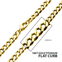 Titanium Flat Curb 4.35mm 20"