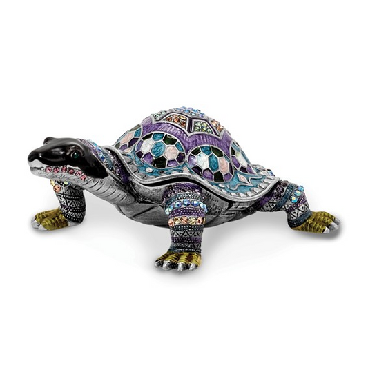 Amazing Azure Turtle Trinket Box
