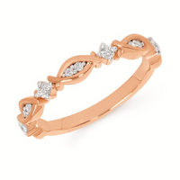 Nature Inspired Woven Fashion Ring in 14 Karat Rosé Gold