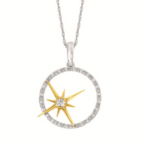 1/8 Cttw. Celestial Pendant