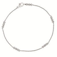 Diamonds Bubble Siver Bracelet with Diamonds
