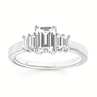 1-1/10cttw Modern Accented Wedding Set in 14 Karat White Gold