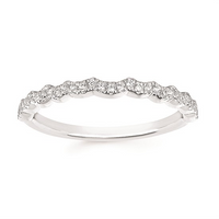 2-5/8cttw Statement Accented Wedding Set in 14 Karat White Gold