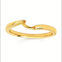 3/4cttw Classic Bypass Wedding Set in 14 Karat Yellow Gold