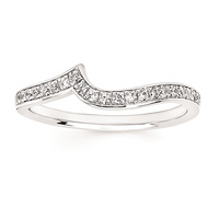 1.0cttw Classic Bypass Wedding Set in 14 Karat White Gold