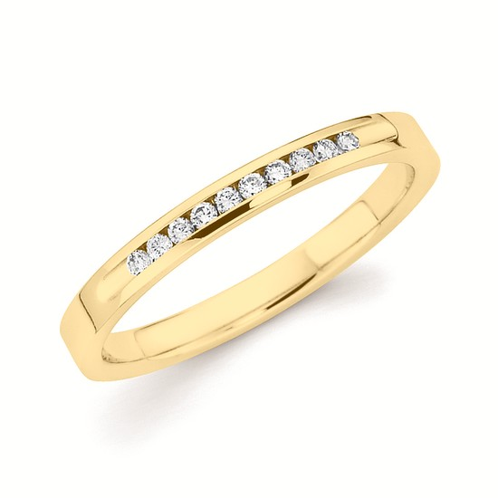 1/10cttw Classic Anniversary Anniversary Ring in 14 Karat Yellow Gold