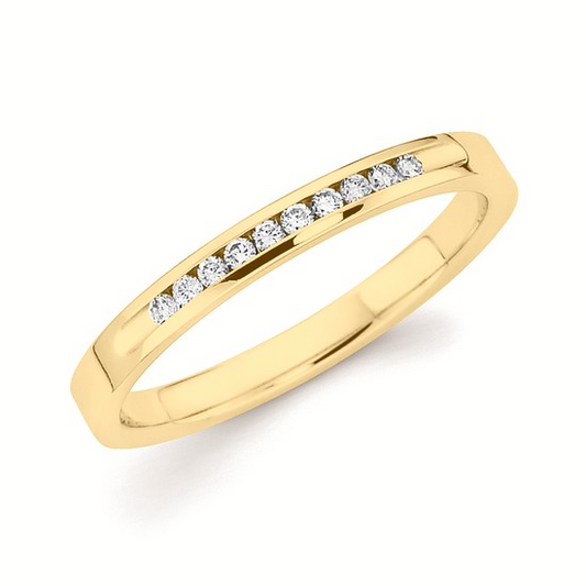 1/10cttw Classic Anniversary Anniversary Ring in 14 Karat Yellow Gold