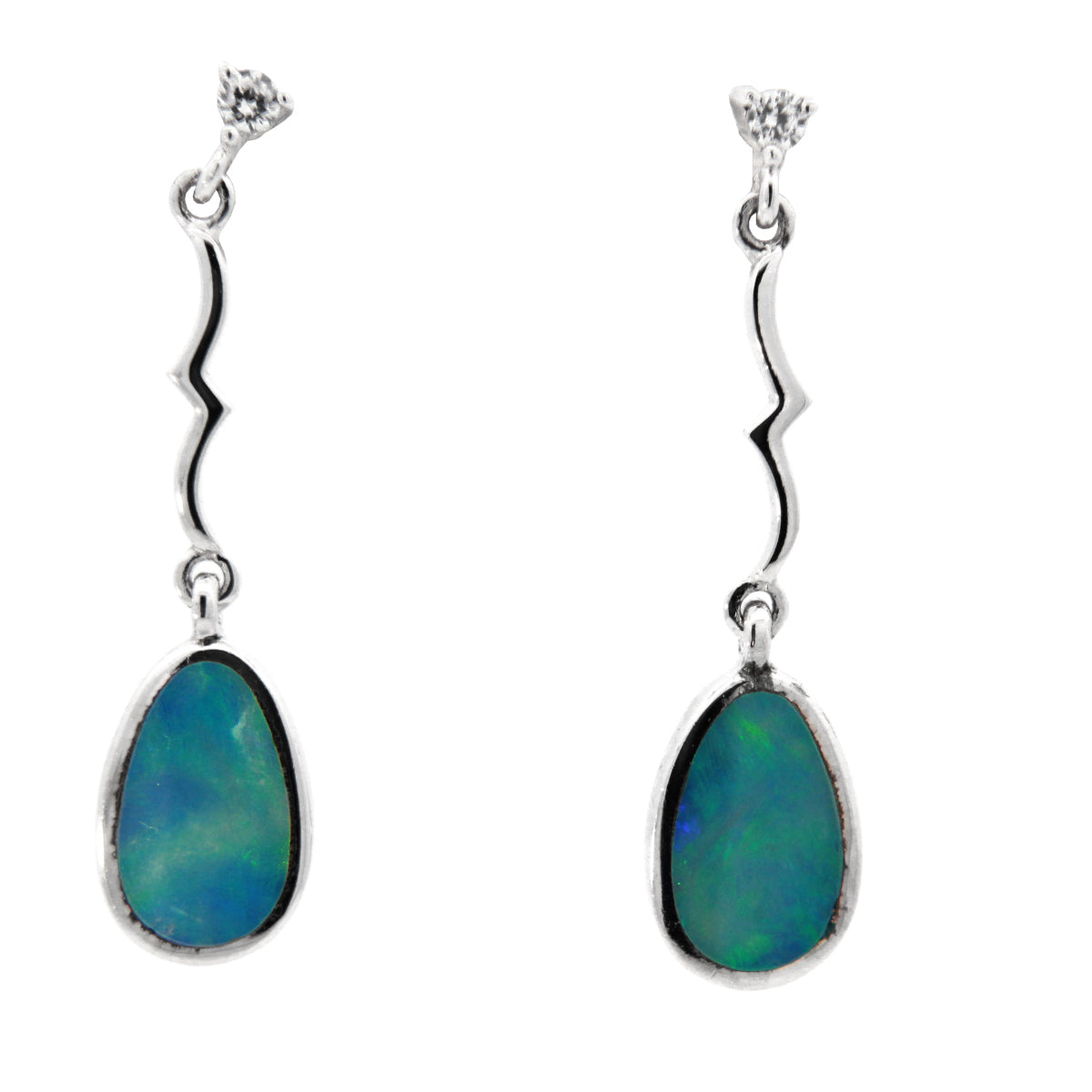 6x10 Opal Earrings Fashion