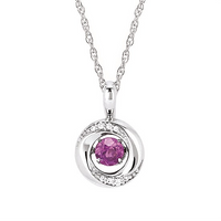 Shimmering Diamonds Alexandrite (Created) Drop Pendant