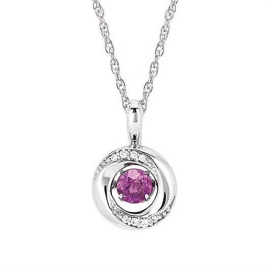 Shimmering Diamonds Alexandrite (Created) Drop Pendant