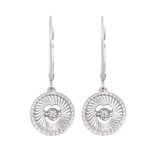 Round Diamonds Dangle Earrings