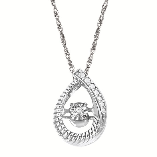 Shimmering Diamonds Diamond Hidden Bail Pendant