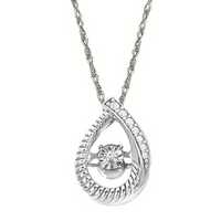 Shimmering Diamonds Diamond Hidden Bail Pendant