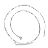 5cttw Classic Necklace LAB Diamond Pendant/Necklace in 14 Karat White Gold