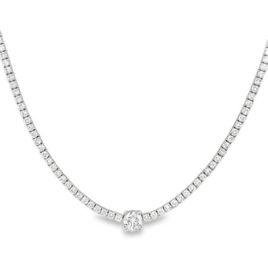 5 Cttw. Tennis LAB Diamond Pendant/Necklace