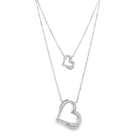 1/4 Cttw. Diamonds Heart Necklace