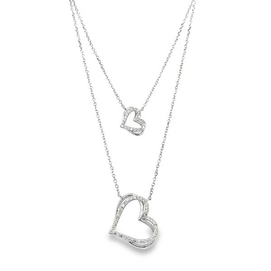 1/4 Cttw. Diamonds Heart Necklace
