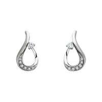 1/10 Cttw. Diamonds Tear Drop Earrings