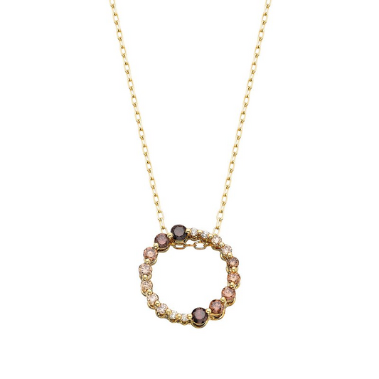 1/3 Cttw. Ombre Circle Pendant