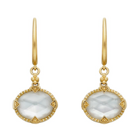 Mother Of Pearls Vintage Inspired Vintage Inspired Earrings in 14 Karat Yellow Gold