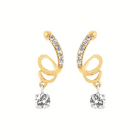 1/4 Cttw. Diamonds Swirl Earrings