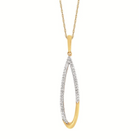 1/5 Cttw. Tear Drop Pendant