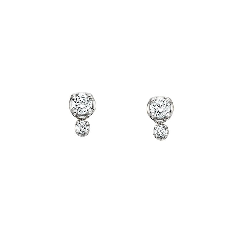 1/10 Cttw. Diamonds Accented Earrings