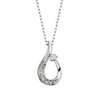 1/10 Cttw. Tear Drop Pendant