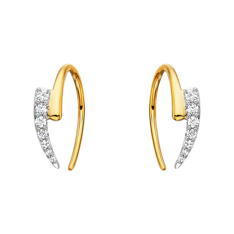 1/7 Cttw. Diamonds Geometric Earrings