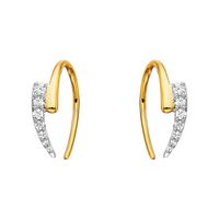 1/7 Cttw. Diamonds Geometric Earrings