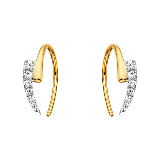 1/7 Cttw. Diamonds Geometric Earrings