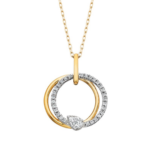 1/4 Cttw. Circle Pendant