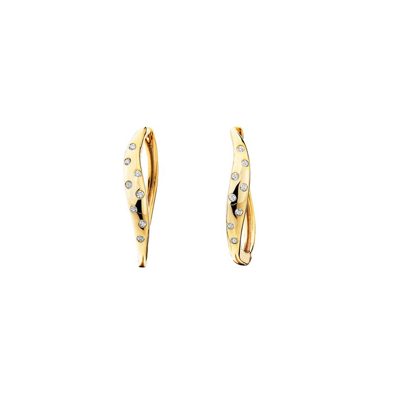Diamonds Hoop Earrings