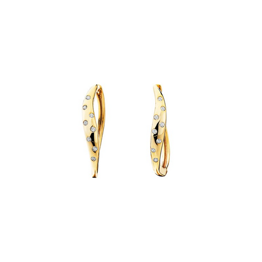 Diamonds Hoop Earrings